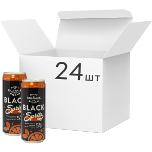 Упаковка слабоалкогольного напитка Riga Black Balsam Spritz Cocktail 5% 0.33 л x 24 шт (4750021009853) ТОП в Николаеве