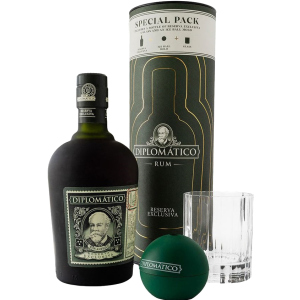 Ром Diplomatico Reserva Exclusiva 0.7 л 40% подарункова коробка з келихом та формою для льоду (7594003629854) рейтинг