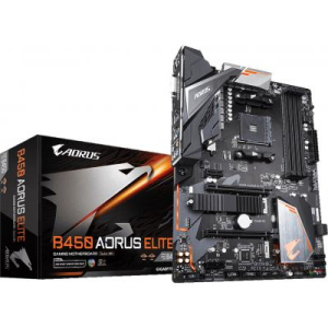 Материнська плата GIGABYTE B450 AORUS ELITE краща модель в Миколаєві