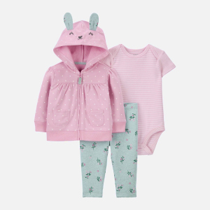 Комплект (боди + толстовка + лосины) Carters 1J955310 62 см 650 P Pink (194133778544) лучшая модель в Николаеве