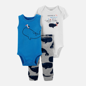 Комплект (боди 2 шт + штанишки) Carters 1K442910 80 см 420 B Blue (194135096578) рейтинг