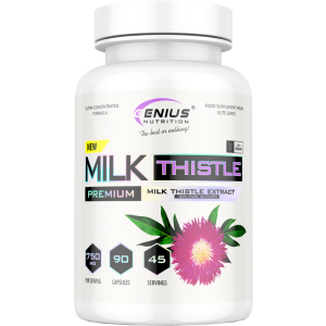 Витамины и минералы Genius Nutrition Milk Thistle 90 капсул (7359438464599)