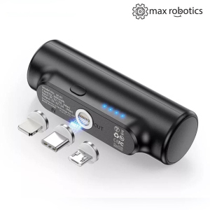 УМБ Max Robotics 3000 мАч Магнитный power bank + 3 конектора Micro-USB/Lighting/Type С Black рейтинг