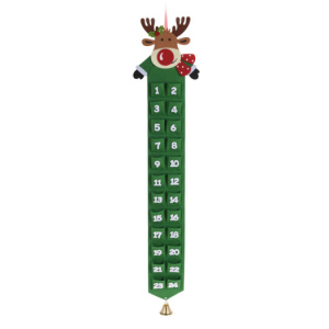 хороша модель Святкова прикраса Christmas Decoration Календар 20х2х97 см (DH8038800_олень)