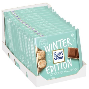 Упаковка молочного шоколада Ritter Sport с начинкой кокос и макаруны 12 шт х 100 г (4000417300607) ТОП в Николаеве