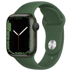 Смарт-годинник Apple Watch Series 7 GPS 41mm Green Aluminium Case with Green Sport Band (MKN03UL/A) краща модель в Миколаєві