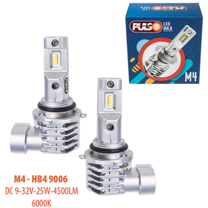 Автолампи Pulso M4-HB4 9006/LED-chips CREE/9-32v/2x25w/4500Lm/6000K (M4-HB4 9006) краща модель в Миколаєві