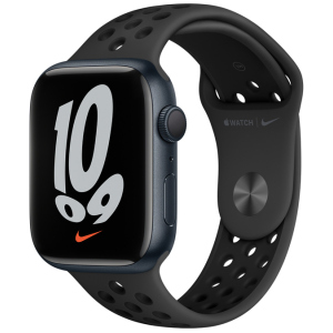 Смарт-годинник Apple Watch Series 7 Nike GPS 45mm Мідний світлий Case with Anthracite/Black Nike Sport Band (MKNC3UL/A) в Миколаєві