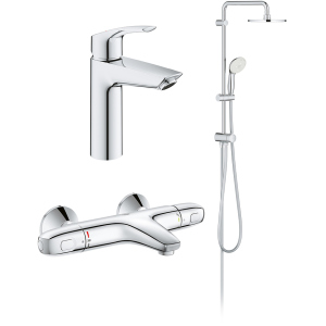 Набір змішувачів GROHE Eurosmart New UA34102TS0 (23324003+34155003+27389002) в Миколаєві