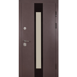 Вхідні двері зі склом модель Fortezza комплектація Classic Abwehr Steel Doors Expert (463) краща модель в Миколаєві