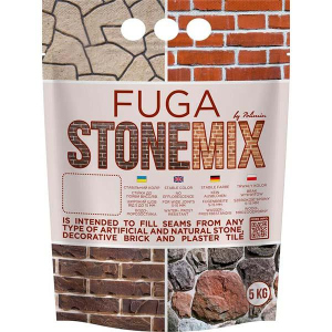 Затирка Заповнювач швів Polimin Fuga Stonemix білий 5 кг в Миколаєві