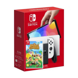 Nintendo Switch (OLED model) White + Гра Animal Crossing: New Horizons (російська версія) ТОП в Миколаєві