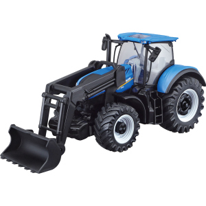 Модель серії Bburago Farm Трактор New Holland T7.315 з фронтальним навантажувачем, синій 1:32 (4893993316328) ТОП в Миколаєві