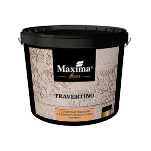 Штукатурка фасадная с эффектом натурального камня Travertino Maxima Decor - 15 кг (45658) ТОП в Николаеве