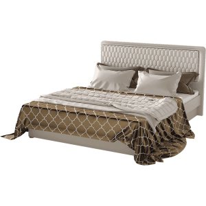 Кровать Aqua Rodos Кристал 180 х 200 см Бежевый (АР000031945) лучшая модель в Николаеве