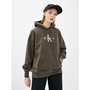 Худи Calvin Klein Jeans Mid Scale Monogram Hoodie J20J216957-LBL M Black Olive (8719854554615)