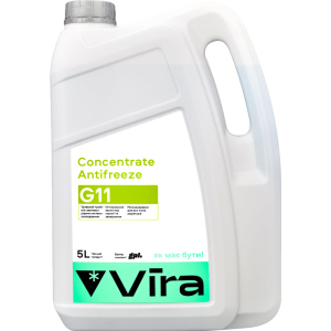 Жидкость охлаждающая Vira Concentrate Antifreeze G11 зеленая 5 л (VI3002)