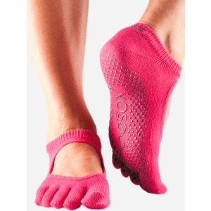 Носки ToeSox Grip Full Toe Bella L (43-45) Пурпурные (841090108661) лучшая модель в Николаеве