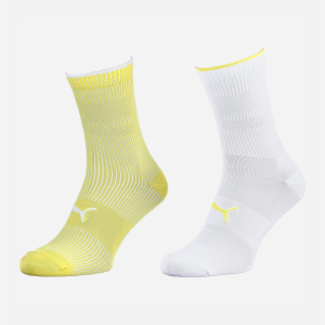 Носки Puma Sock Classic 2P Women 103003001-013 39-42 2 пары Жёлтый/Белый (8718824799087) в Николаеве