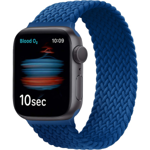 Ремінець Promate Fusion-44M для Apple Watch 42-44 мм 1/2/3/4/5/6/7/SE Blue (fusion-44m.blue) краща модель в Миколаєві