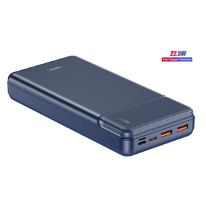 Павербанк Remax 30000 mAh 22.5W Quick Charge LED Power Bank |2xUSB/1xType-C, PD/QC, 20W, 3A для Android/iOS