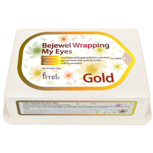 Гідрогелеві патчі для очей Prreti Bejewel Wrapping My Eyes Gold із золотом 60 шт (8809541194450) ТОП в Миколаєві