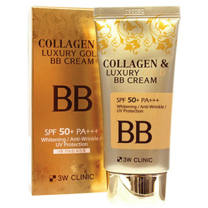 ВВ-крем для обличчя 3W Clinic Collagen & Luxury Gold BB Cream SPF50+/PA+++ 50 мл (8809331318875) в Миколаєві