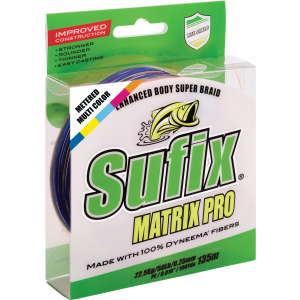 Шнур Sufix Matrix Pro 250 м 0.12 мм 8.1 кг PE0.6 18 LB Multi (DS1CB0148uDC2P) лучшая модель в Николаеве