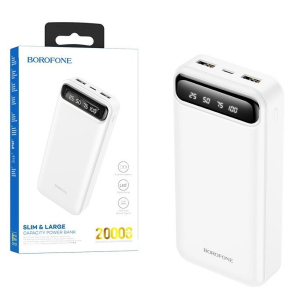 Павербанк Borofone 20000mAh|2xUSB/1xType-C, 2A|для iPhone/Android рейтинг