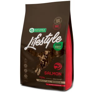 Сухий беззерновий корм для собак Nature's Protection Lifestyle Grain Free Salmon Adult All Breeds 1.5 кг (NPLS45677) (4771317456779) ТОП в Миколаєві