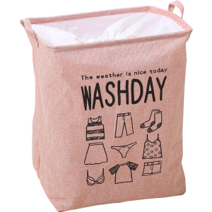 Корзина складная для белья и игрушек Organizers Washday Розовая (2000992409612) ТОП в Николаеве