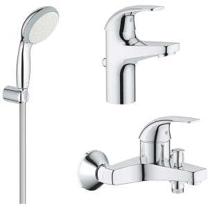 Набір змішувачів GROHE Start Curve 126746 (23805000+23768000+26198000) краща модель в Миколаєві