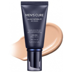 ВВ крем чоловічий натуральний Missha Mens Cure Fit SPF50+/PA++++ Dark Beige 40 мл (8809643532686) в Миколаєві