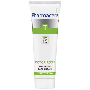 Заспокійливий крем для обличчя Pharmaceris T Octopirox SPF15 30 мл (5900717141711) ТОП в Миколаєві