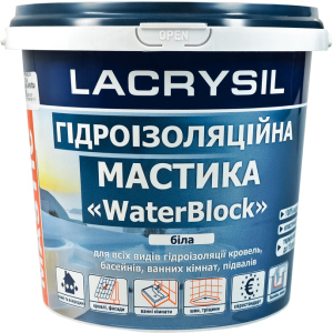 Мастика гідроізоляційна Lacrysil Waterblock 3 кг Біла (170854) ТОП в Миколаєві