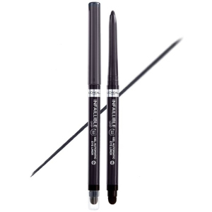 Водостойкий автоматический гелевый карандаш для век L'Oreal Paris Infaillible Grip Liner Toupe Grey серый 1 г (3600524026653) лучшая модель в Николаеве