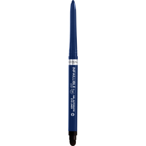 Водостойкий автоматический гелевый карандаш для век L'Oreal Paris Infaillible Grip Liner Blue Jersey темно-синий 1 г (3600524026677) ТОП в Николаеве