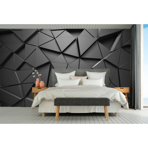 Фотошпалери Walldeco Чорні трикутники 285x190 Гладь