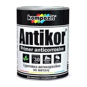 Ґрунтовка для металу Червоно-коричнева Kompozit ANTIKOR 3,5 кг - для антикорозійного захисту ТОП в Миколаєві