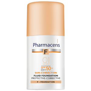 Коригуючий захисний тональний флюїд Pharmaceris F SPF50+ Слонова кістка 30 мл (5900717154117)