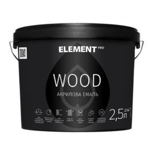 Аква-антисептик для дерева ELEMENT PRO WOODSTAIN, 2,5 л ГОРІХ ТОП в Миколаєві