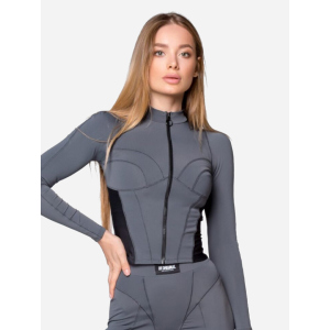 Жіночий лонгслів Designed for Fitness 518421010 XS/S Сірий (DF2000000027722) краща модель в Миколаєві