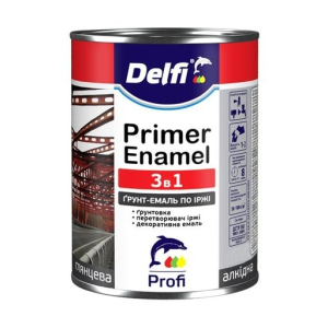 Грунт-эмаль Delfi Primer Enamel 3в1 темно-коричневая 2.8 кг лучшая модель в Николаеве