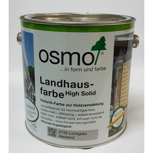 Непрозрачная краска для наружных работ OSMO LANDHAUSFARBE 2735 – (дымчато-серая) 2.5 л. лучшая модель в Николаеве