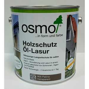 Защитное масло – лазурь OSMO HOLZSCHUTZ ÖL-LASUR 905 (патина), 2.5 л.