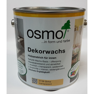 Цветное масло OSMO DEKORWACHS Transparente töne 3136 – (береза) 0.75 л.