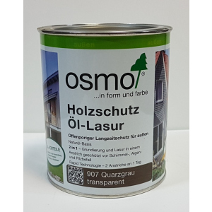 Защитное масло – лазурь OSMO HOLZSCHUTZ ÖL-LASUR 907 (серый кварц) 2.5 л.