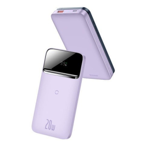 Павербанк Baseus Magnetic wireless Quick Charge 10000mAh 20W для iPhone 12-13|12-13 Pro|Max|Watch| AirPods| iPad| Samsung| Xiaomi| Huawei| Lenovo| Oppo Purple