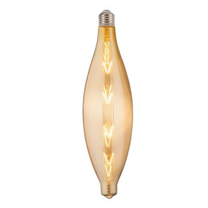 Лампа винтажная светодиодная филаментная (ретро) Horoz Electric Filament led ELLIPTIC-XL 8W E27 2200К Янтар лучшая модель в Николаеве