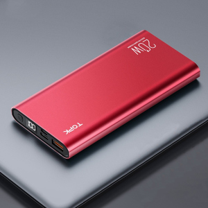 хорошая модель Внешний аккумулятор Power Bank Topk 10000mAh I1007P 20W QC+PD Red